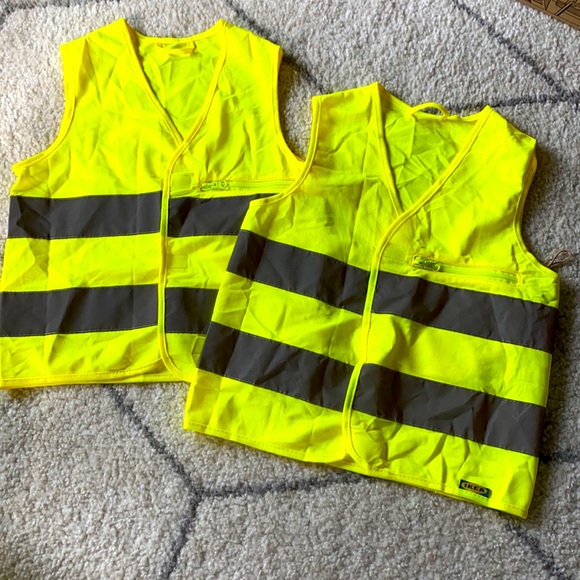 IKEA Other Kids Bright Yellow Reflective Safty Vests Poshmark